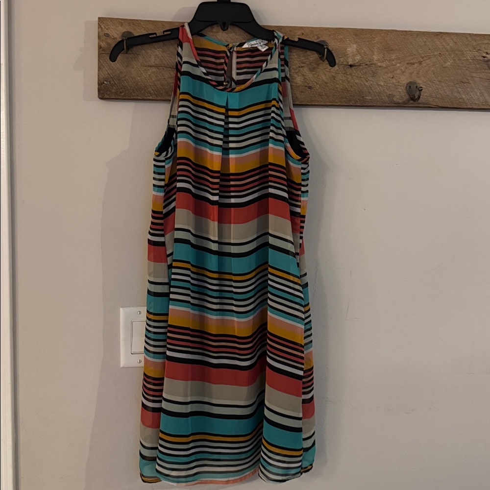 Speechless Multicolor Striped Midi Dress